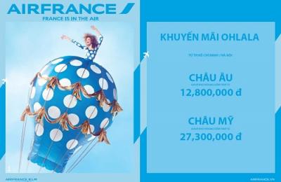 Air France khuyến mại vé rẻ đi châu Âu và châu Mỹ